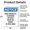 Signmission High Visibility Clothing Or Vest, 18 in W x Rectangle, Aluminum OS-2PACK-NS-A-1824-V-13499 - alternate 4